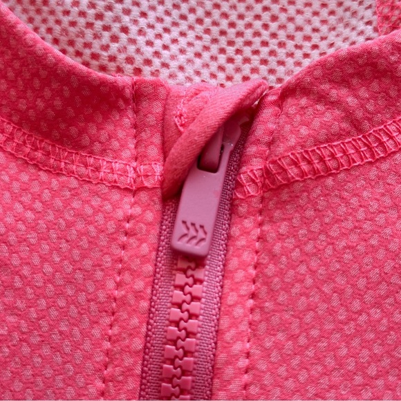All In Motion Girls Large Sparkling Pink Woven Fleece Hoodie Jacket - Picture 5 of 11